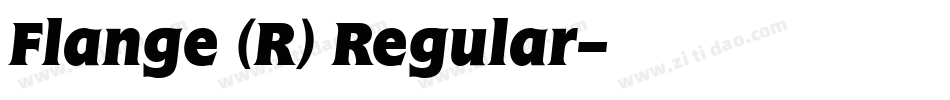 Flange (R) Regular字体转换